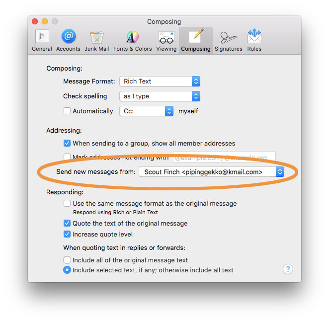 change default email app on word for mac